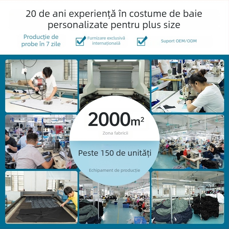 Apaya costum de baie întreg cu fustă – imprimeu, talie înaltă, fără suport metalic, fără mâneci, nylon 80%, căptușeală poliester 20%