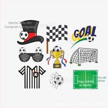 Accesorii foto pentru fanii Cupei Mondiale la fotbal – hârtie, lucrate manual, tip recuzită: Altul, 30 bucăți