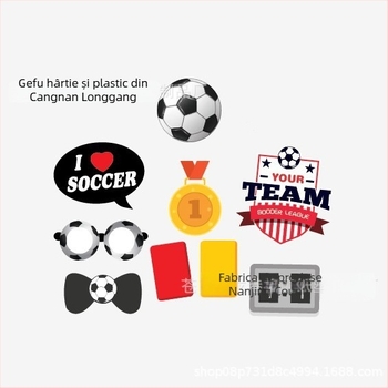 Accesorii foto pentru fanii Cupei Mondiale la fotbal – hârtie, lucrate manual, tip recuzită: Altul, 30 bucăți