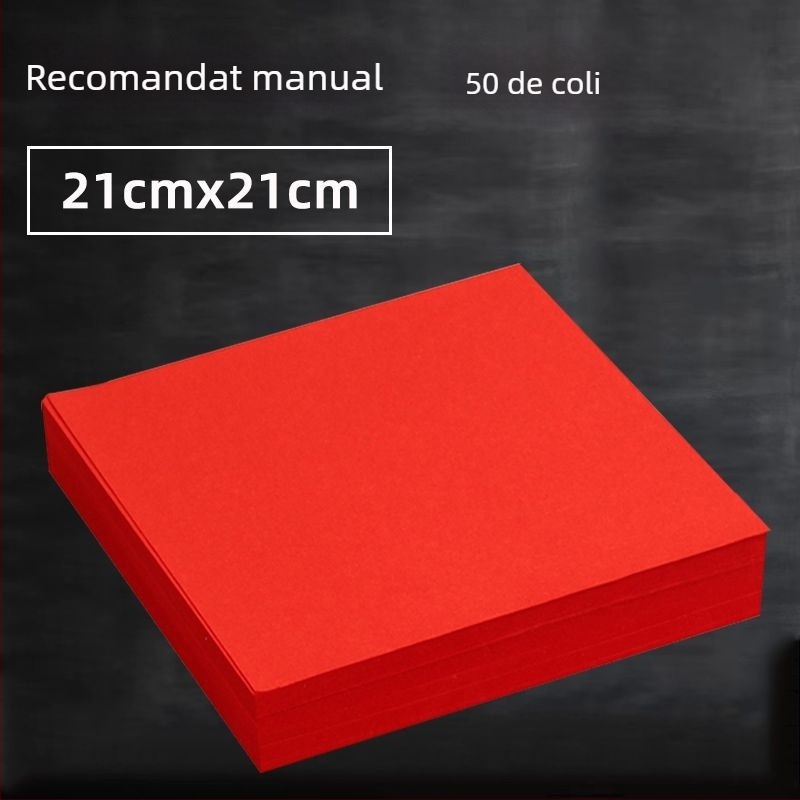Hârtie Xuan roșie, dublă fațetă pentru tăiere cu hârtie, A4, Material: Placă KT, Fără Import, Brand: Altul, Categorie: Cuvânt Fericit
