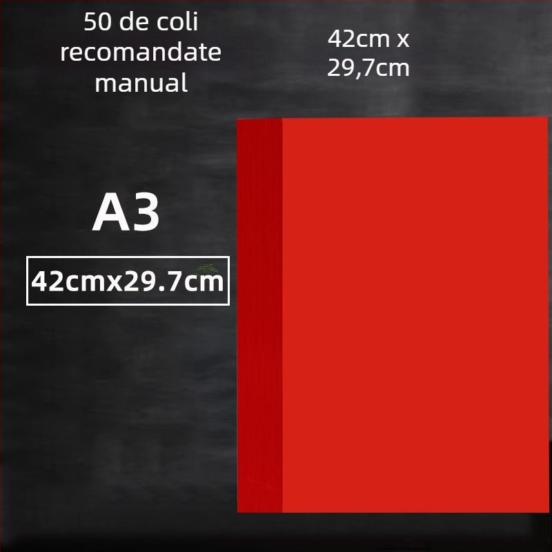 Hârtie Xuan roșie, dublă fațetă pentru tăiere cu hârtie, A4, Material: Placă KT, Fără Import, Brand: Altul, Categorie: Cuvânt Fericit