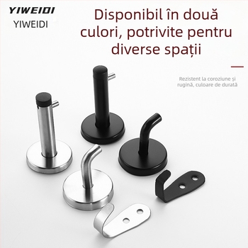 Cuier pentru compartimentul de toaletă publică, oțel inoxidabil 304, model 304, finisaj tras prin sârmă, stil modern minimalist