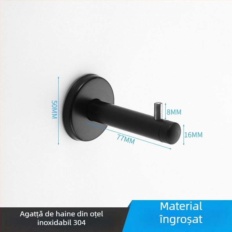 Cuier pentru compartimentul de toaletă publică, oțel inoxidabil 304, model 304, finisaj tras prin sârmă, stil modern minimalist
