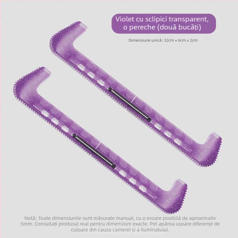 Capace Stepper pentru lame de patine de figuri - Protectoare dure pentru lame, Lungimea lamei 30 mm, Carcasă din plastic, Material lamă ecologic