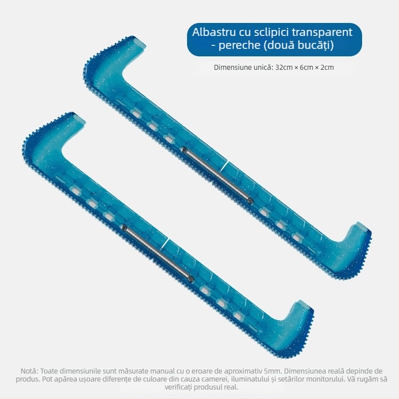 Capace Stepper pentru lame de patine de figuri - Protectoare dure pentru lame, Lungimea lamei 30 mm, Carcasă din plastic, Material lamă ecologic