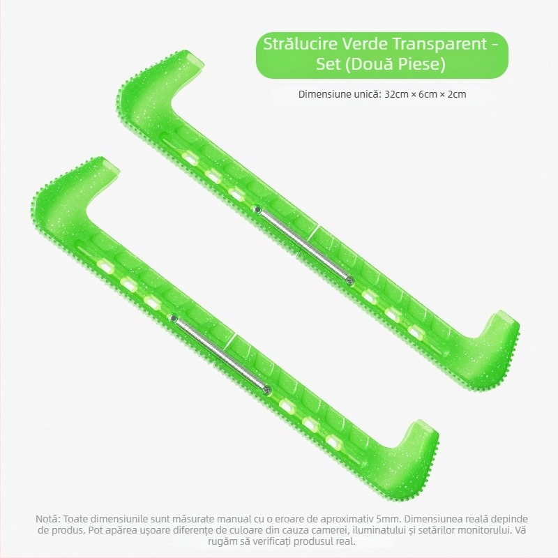 Capace Stepper pentru lame de patine de figuri - Protectoare dure pentru lame, Lungimea lamei 30 mm, Carcasă din plastic, Material lamă ecologic