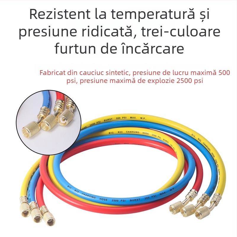 Manometru diafragmă pentru climatizare auto – set de unelte cu refrigerant R134a, manometre duali pentru R22/R410