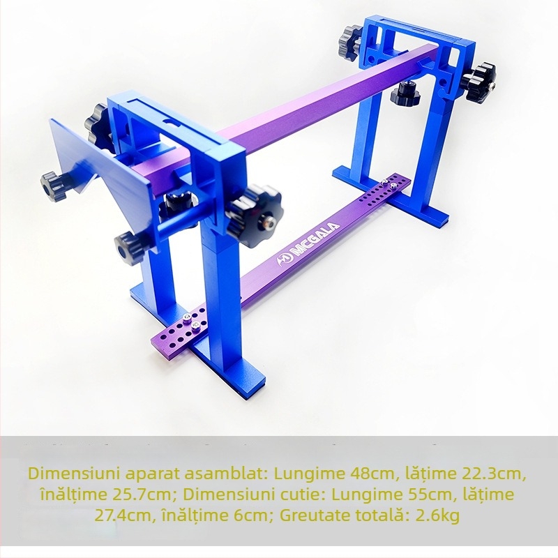 Set de ascuțire pentru patinele pe gheață: suport din aliaj de aluminiu pentru ascuțire, piatră de ascuțire cu diamant cu două fețe, potrivit pentru lamele de viteză, pentru patine de drum și short track