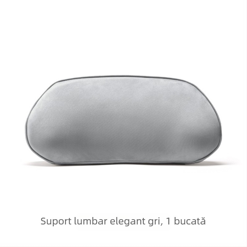 Perna pentru cap și lombară Xiaopeng P7, exterior din suede, umplutură din fibre sintetice, accesoriu auto interior personalizabil