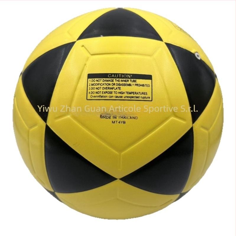 Minge de fotbal mărimea 5 pentru tineri, antrenament, distracție și jocuri cu mai mulți jucători, PU material, cusături adezive