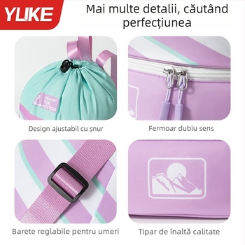 Rucsac unisex impermeabil pentru înot, cu separare uscat/umed, țesătură Oxford, capacitate 20–35 L, model dungat, potrivit pentru sport și activități în aer liber