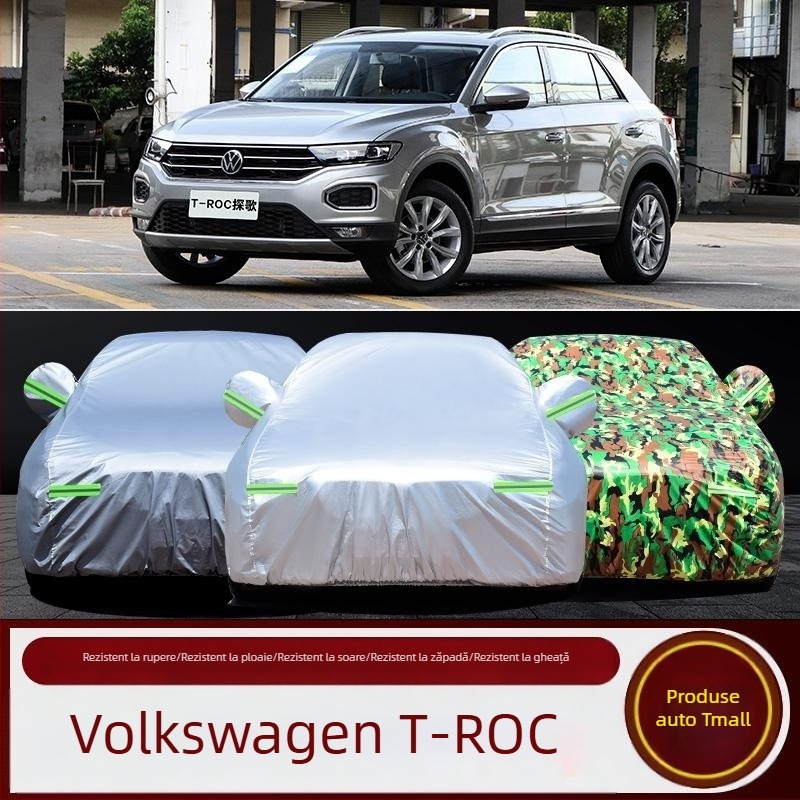Husă auto pentru SUV — Imperial Scene, bumbac-lână, izolație îngroșată, protecție solară, compatibilă cu Volkswagen T-Roc