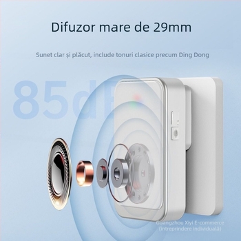 Sonerie wireless pentru ușă cu priză britanică, pentru uz casnic