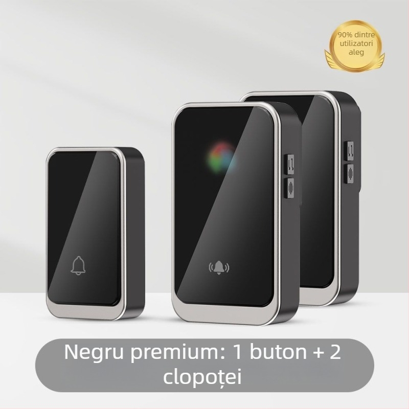 Sonerie wireless pentru ușă cu priză britanică, pentru uz casnic