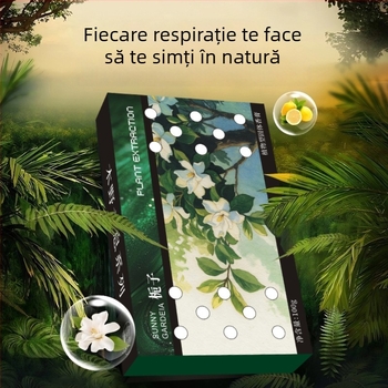 Balsam aromatizant auto – parfum floral (gardenie, ocean, cologne), 100 g, evaporare 61–90 zile, montaj pe scaun, decorare, aromatizare, eliminare mirosuri