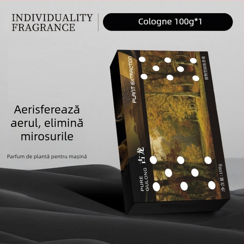 Balsam aromatizant auto – parfum floral (gardenie, ocean, cologne), 100 g, evaporare 61–90 zile, montaj pe scaun, decorare, aromatizare, eliminare mirosuri