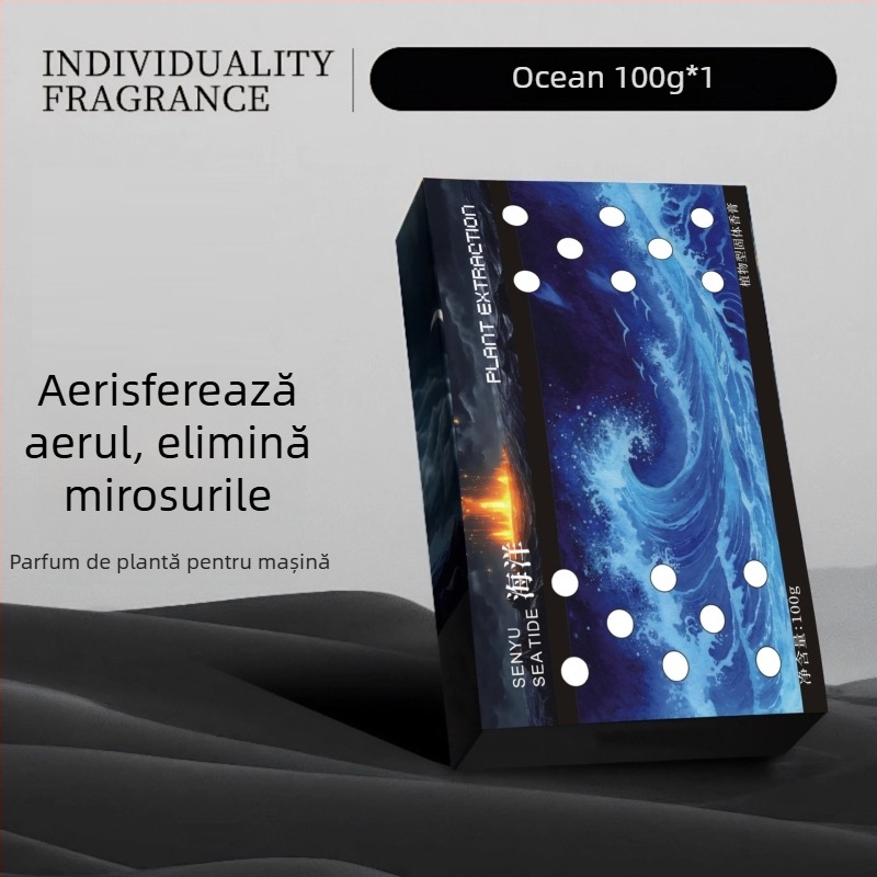 Balsam aromatizant auto – parfum floral (gardenie, ocean, cologne), 100 g, evaporare 61–90 zile, montaj pe scaun, decorare, aromatizare, eliminare mirosuri