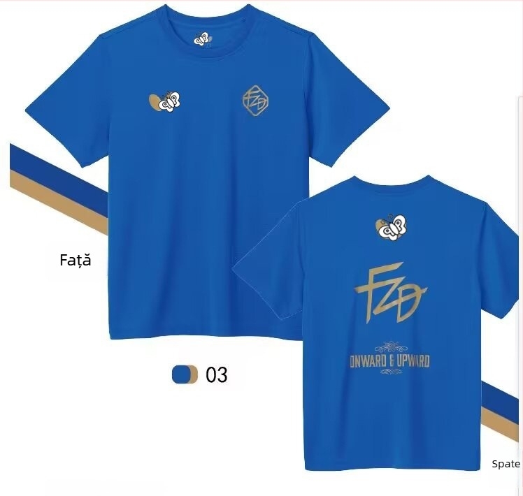 Tricou de antrenament pentru tenis de masă, bărbați, mâneci scurte, țesătură din amestec de fibre chimice, 100% poliester