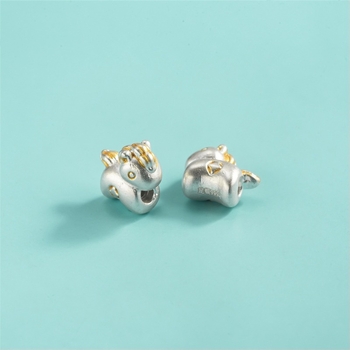 Brățară cu mărgele din argint 925, prelucrare 3D, mărgele răspândite, stil versatil, origine Shantou