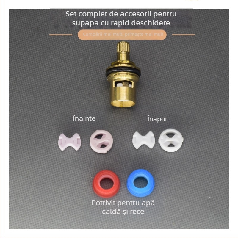 Kit de reparare a miezului de supapă a robinetului, universal, deschidere rapidă, componente ceramice, garnitură din cauciuc și O-ring, miez de cupru, CE certificat