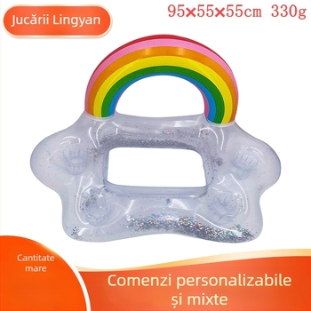 Jucărie de apă gonflabilă din PVC pentru copii – platformă plutitoare îngroșată pentru apă, material PVC, potrivită pentru 7–14 ani