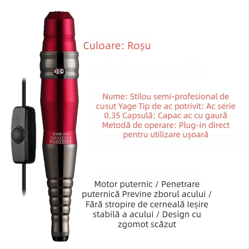 Mașină de tatuat cosmetic pentru sprâncene, linie de ochi și buze; 1 unitate