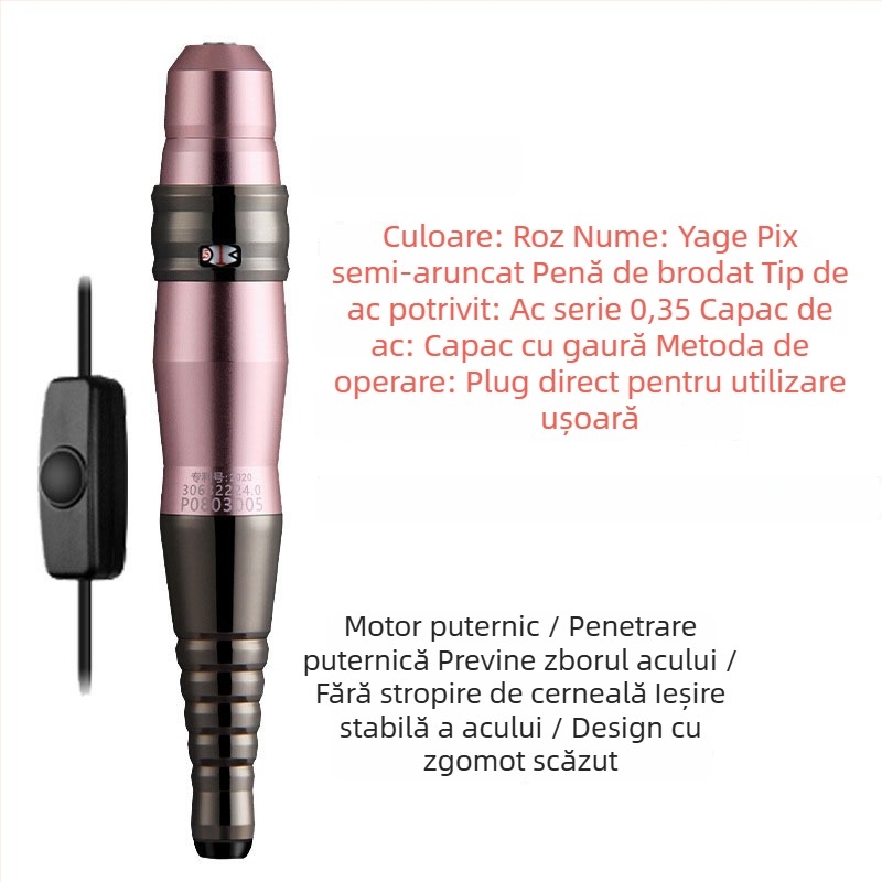 Mașină de tatuat cosmetic pentru sprâncene, linie de ochi și buze; 1 unitate