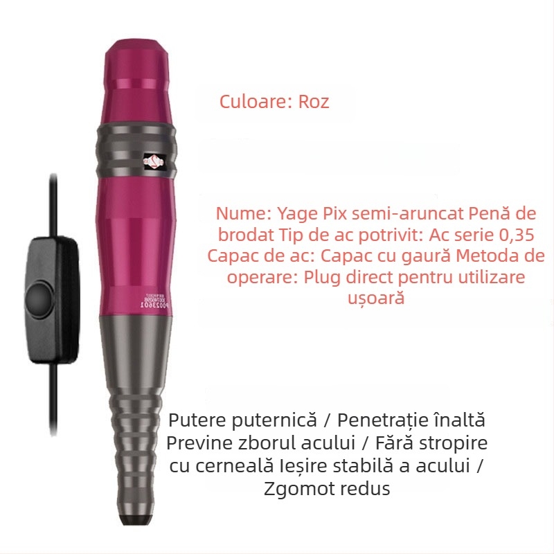 Mașină de tatuat cosmetic pentru sprâncene, linie de ochi și buze; 1 unitate