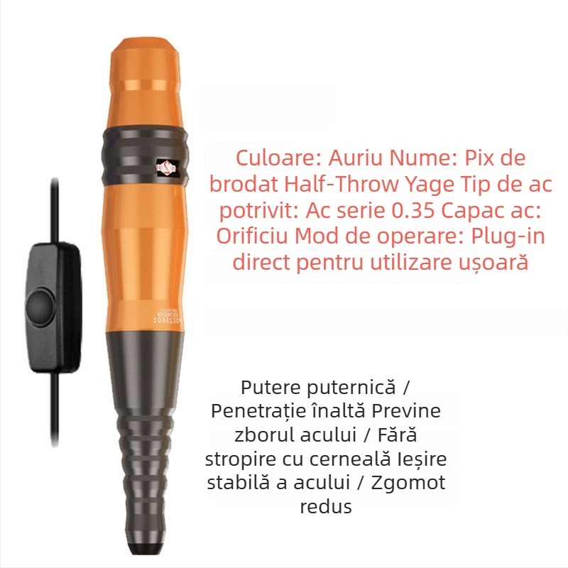 Mașină de tatuat cosmetic pentru sprâncene, linie de ochi și buze; 1 unitate