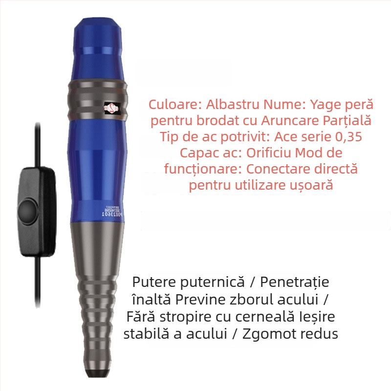 Mașină de tatuat cosmetic pentru sprâncene, linie de ochi și buze; 1 unitate