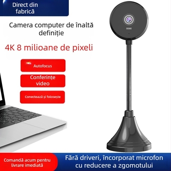 S60A Cameră laptop/desktop cu microfon încorporat — 4K (3840x2160), 60FPS, USB 2.0, Autofocus