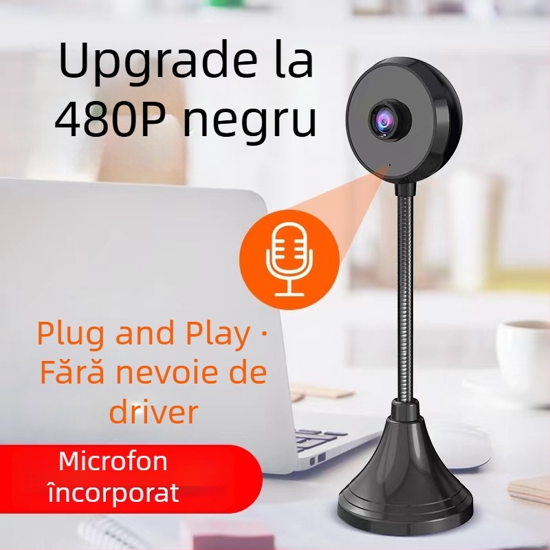 S60A Cameră laptop/desktop cu microfon încorporat — 4K (3840x2160), 60FPS, USB 2.0, Autofocus