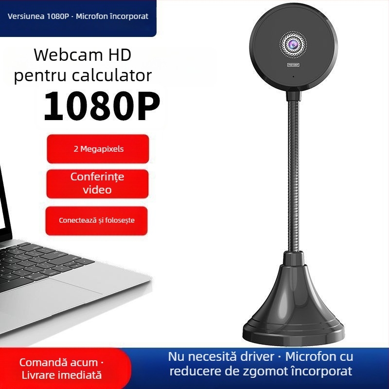 S60A Cameră laptop/desktop cu microfon încorporat — 4K (3840x2160), 60FPS, USB 2.0, Autofocus