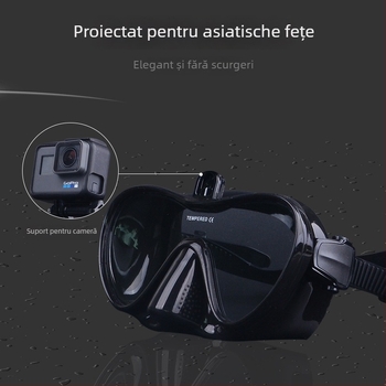 Set mască de scufundări și snorkel cu suport GoPro — silicon, Piccolo