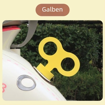 Decor pentru partea din spate a scuterului Luna Yadi, material EVA, stil desen animat, marcă Hengtai, formă figure-8