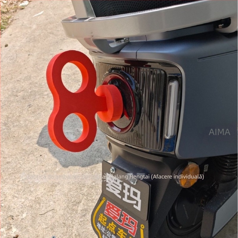 Decor pentru partea din spate a scuterului Luna Yadi, material EVA, stil desen animat, marcă Hengtai, formă figure-8