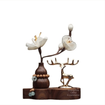 Ornament interior auto pentru consola centrală, aromaterapie, material metalic, stil modern