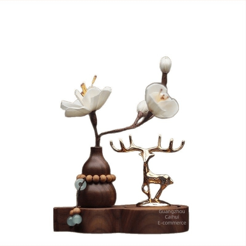 Ornament interior auto pentru consola centrală, aromaterapie, material metalic, stil modern