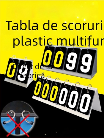 Tabelă de scor - PVC material; personalizabilă; potrivită pentru tenis de masă și biliard; marca Jade valley