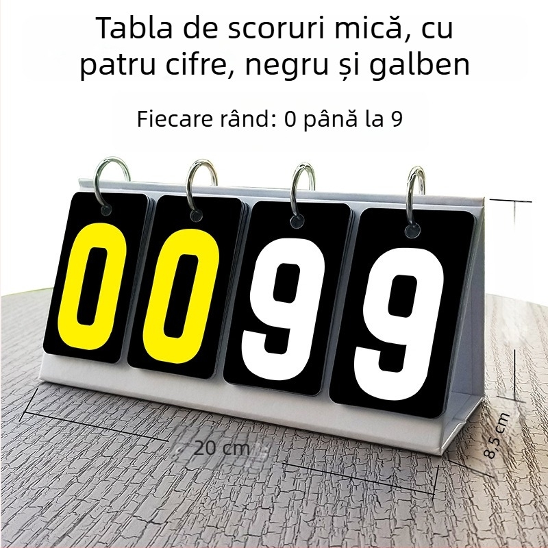 Tabelă de scor - PVC material; personalizabilă; potrivită pentru tenis de masă și biliard; marca Jade valley