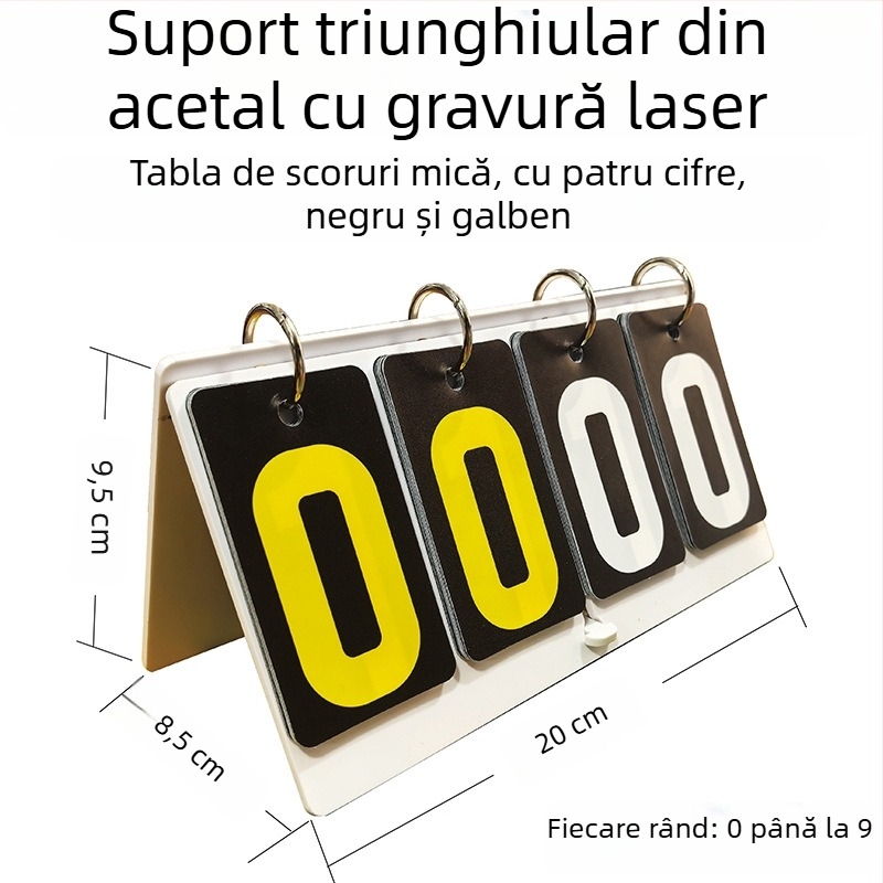 Tabelă de scor - PVC material; personalizabilă; potrivită pentru tenis de masă și biliard; marca Jade valley