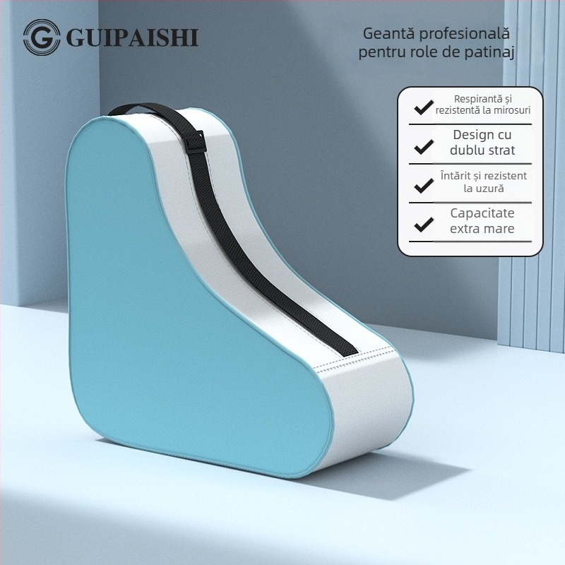 Geantă de depozitare Guipishi pentru role - trei straturi, capacitate mare, universală, potrivită pentru role și patine cu lamă
