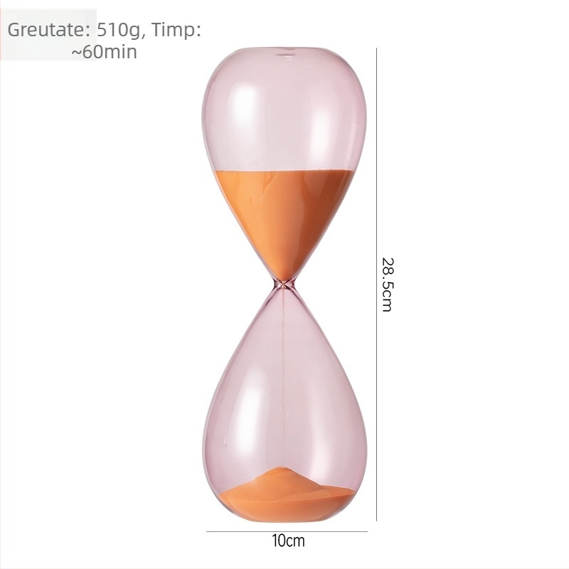 Clepsidră din sticlă borosilicată, suflare, brand Xin lai, ornament decorativ suspendat, timp de măsurare 15/30/60 minute
