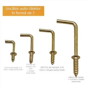 Cuier Cup hook cu șurub de expansiune — aliaj, autofiletant, stil modern minimalist pentru haine și pălării