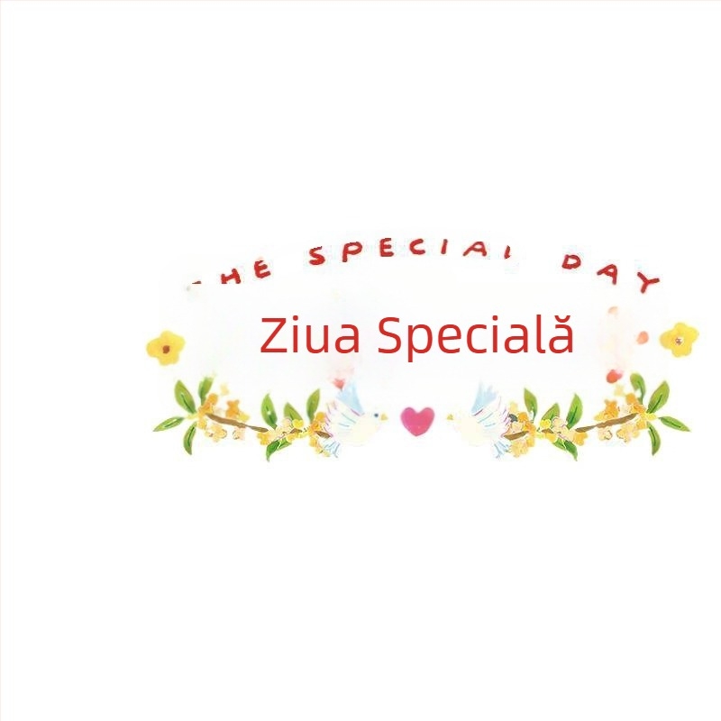 Decorațiuni pentru ferestre de nuntă din PVC cu cuvinte fericite și urși pictați manual – etichete statice pentru sticlă