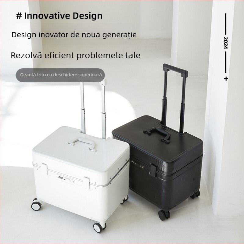 Geantă/cutie de călătorie pentru aparat foto cu deschidere flip-top; policarbonat; impermeabil; lacăt TSA