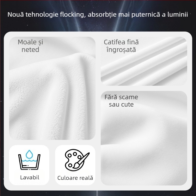 Fundal alb pentru fotografie, țesătură catifelată, 2×3 m