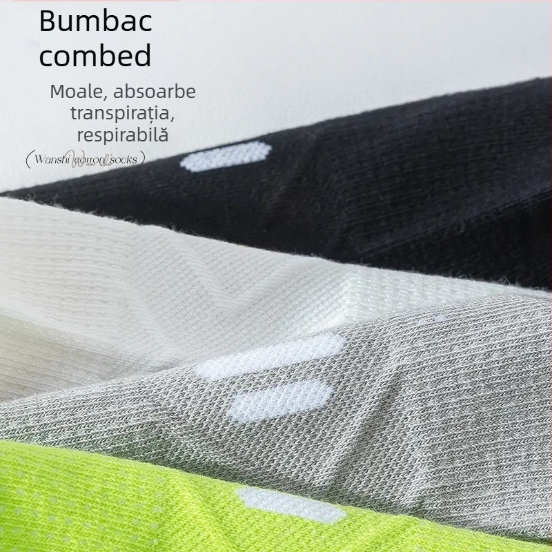 Șosete sport unisex scurte pentru gleznă, anti miros, absorbante de umezeală și transpirație, Cod 1027416849