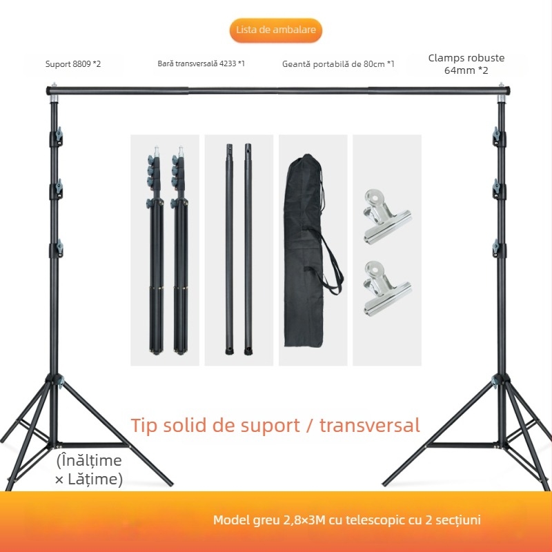Cadru de fundal pentru fotografie de produs și îmbrăcăminte | Material: pânză | Model: cadru de fundal de tip ușă | Brand: FULIN | Potrivit pentru fotografia comercială