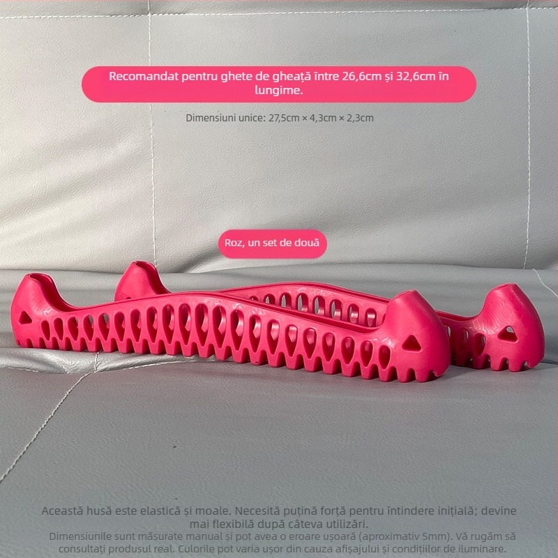 Protecție pentru lama de patinaj artistic, husă elastică din plastic, brand Stepper, lungime lamă 275 mm